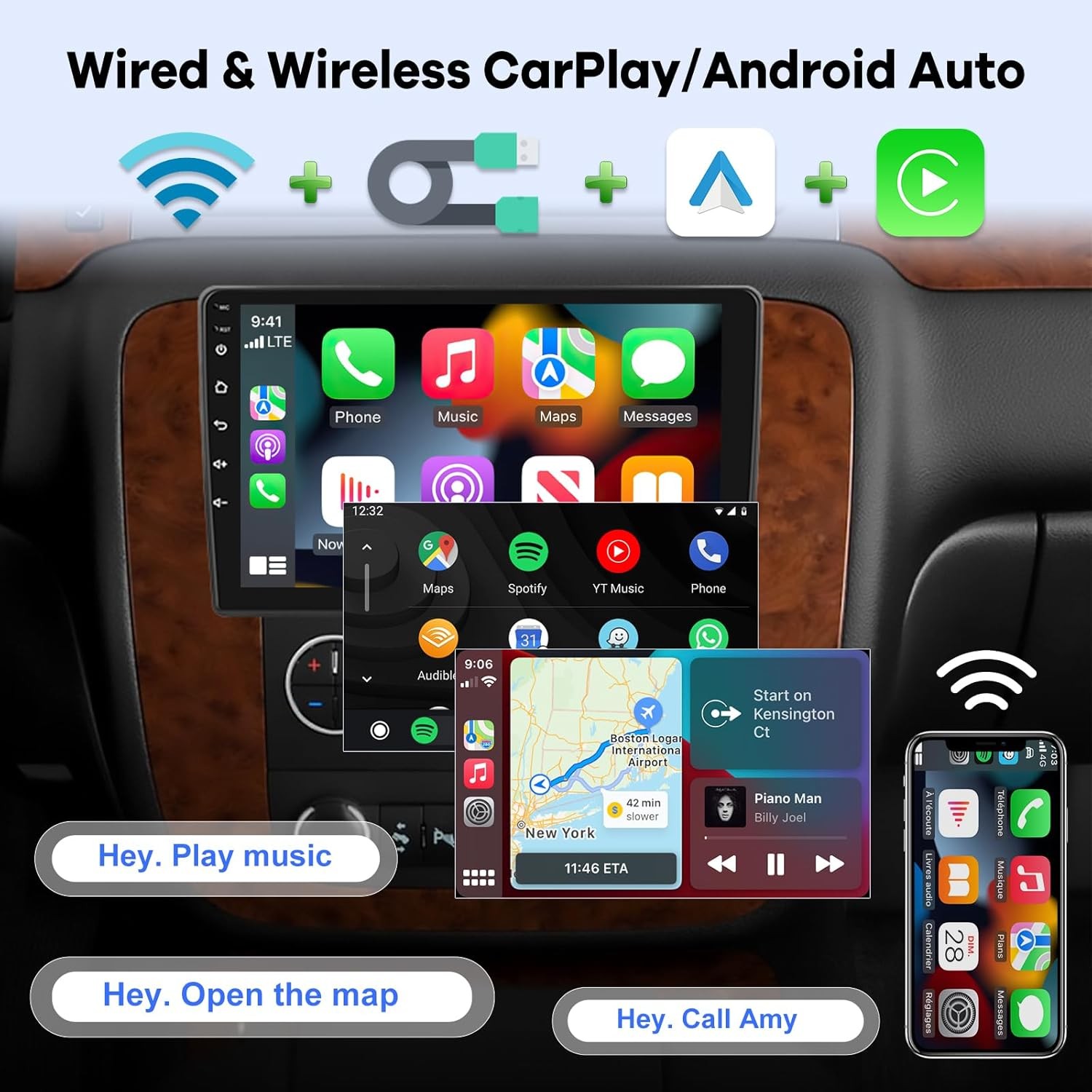 Car Radio for Chevy Silverado Chevrolet GMC, [2G+64G] 10.1 inch Touch Screen…