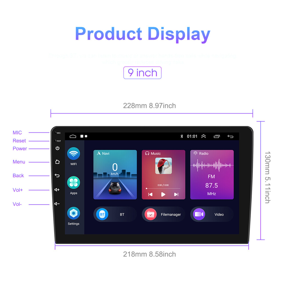 9” Car Radio Wireless Android 13 Auto CarPlay 6+128GB For Ford F150 2015-2021
