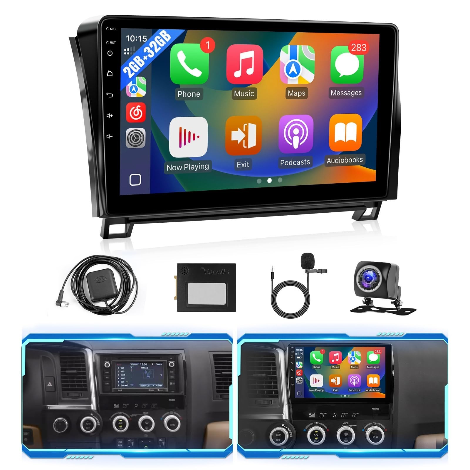 Upgrade Android 12 Car Stereo for Toyota Tundra 2007-2013 Toyota Sequoia 2008…