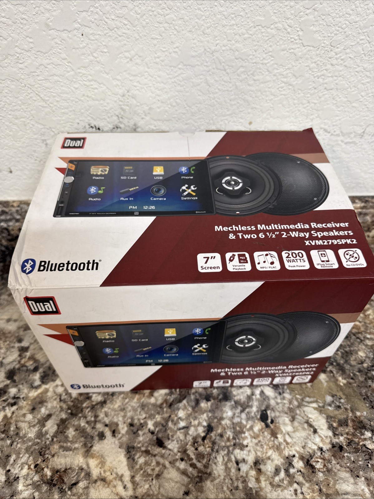 Dual XVM279SPK2 7″ Digital Multimedia Receiver (NO CD) Two 6.5″ 2-Way Speakers
