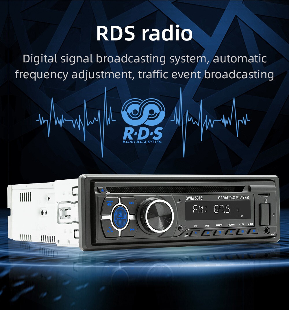 Single 1 Din Car Stereo Radio DVD CD Player Bluetooth FM/RDS/AM Radio MP3 Unit