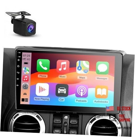Car Stereo Radio for Jeep Wrangler JK, Compass, Grand 2GB RAM+64GB ROM