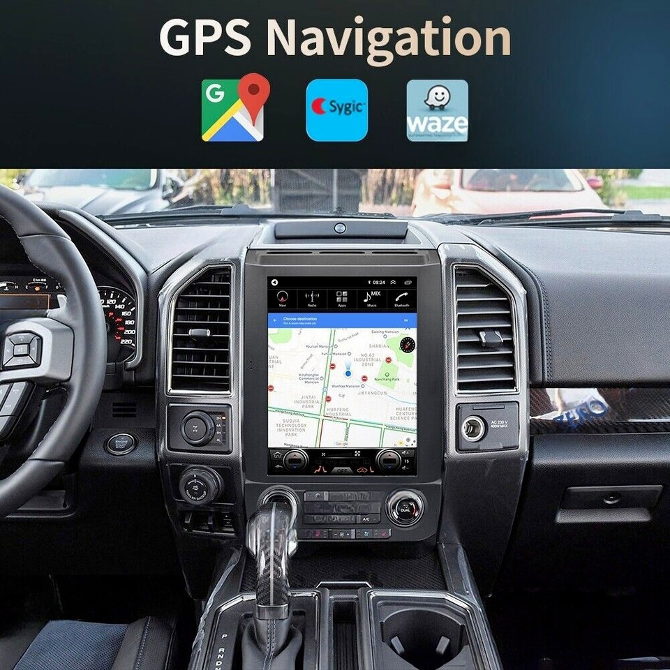 12.1″ Android Carplay Car Stereo Radio GPS Navi 2+32GB For Ford F150 2016-2021
