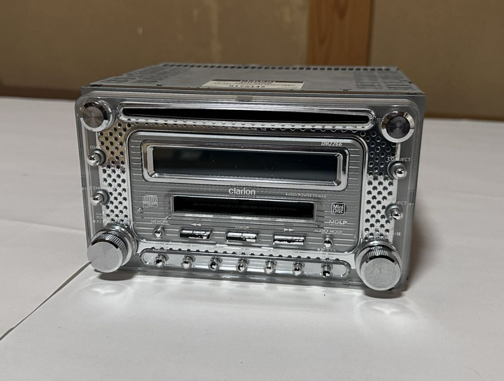 Clarion DMZ266 2DIN CD MD Receiver Car Audio Stereo Tested Working Japan