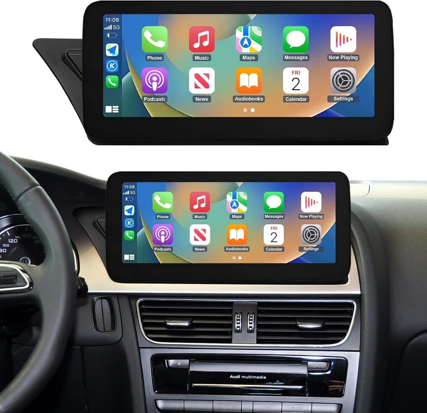 12.3″ For Audi A4 S4 A5 S5 2008-2016 Android Car Radio Stereo CarPlay GPS 8+128G