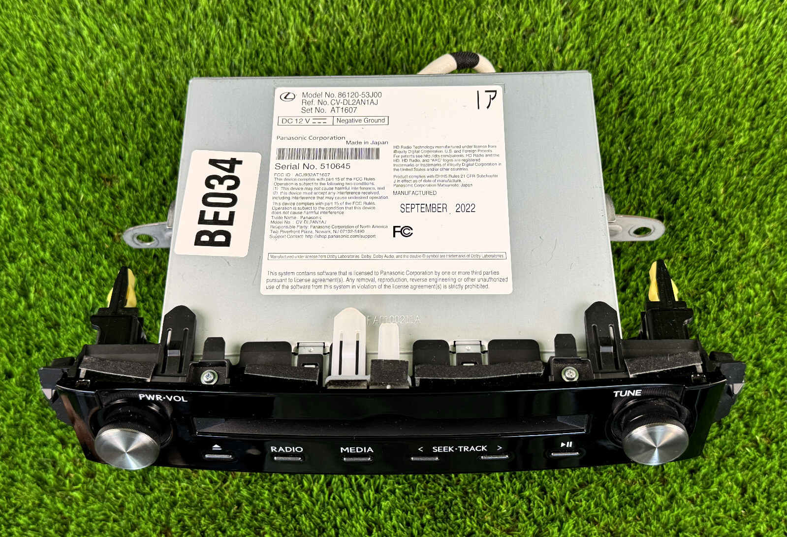 Lexus IS250 IS300 IS350 2022-2024 Gracenote Radio control Unit 86120-53J00 Used