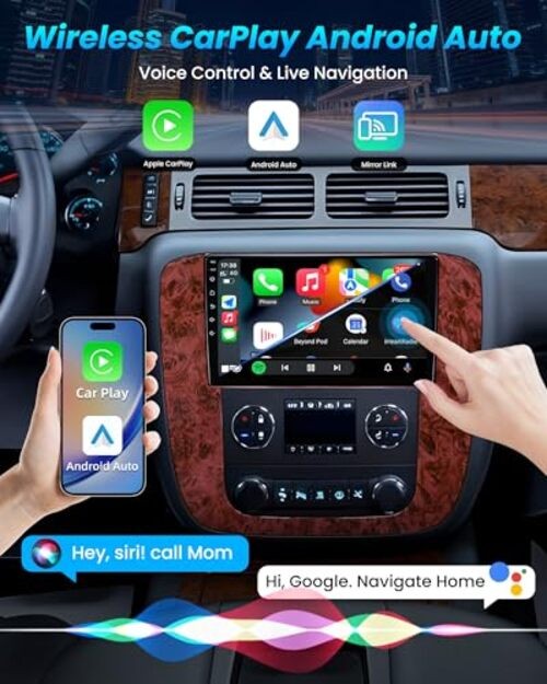4Core 64GB Android 13 Radio for 2007-2013 Chevy 9 inch 2GB RAM + 64GB ROM
