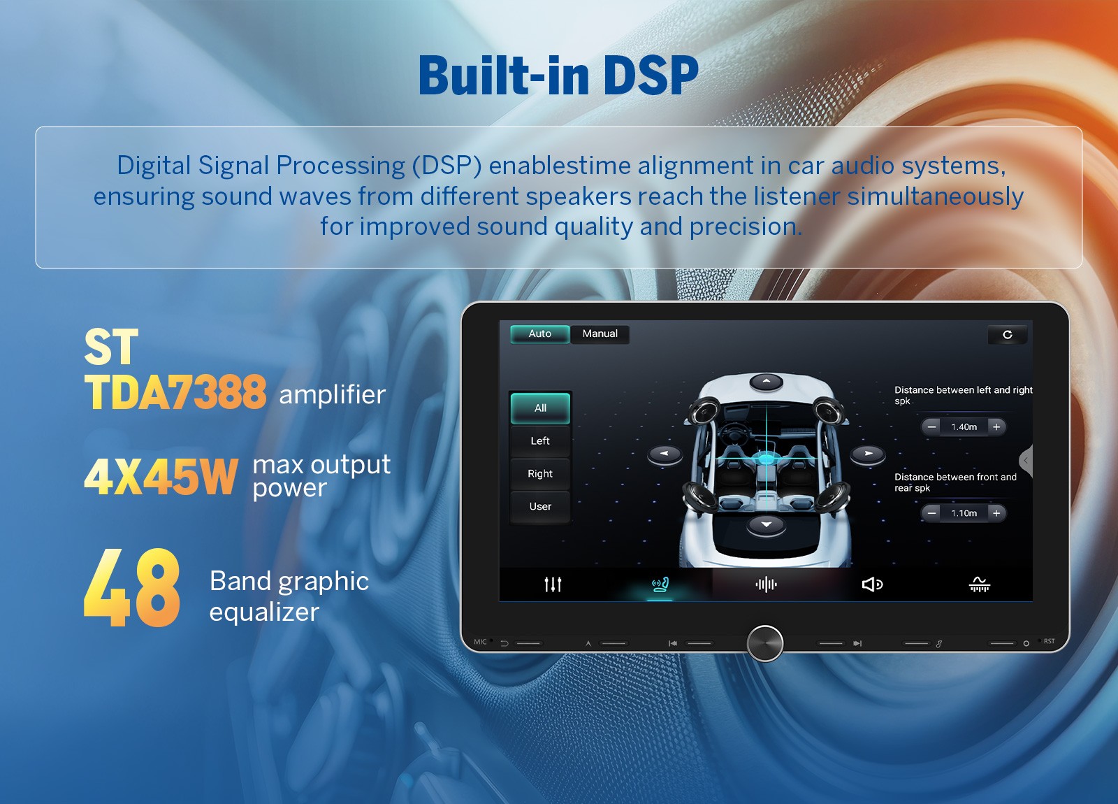 CAM+OBD+DVR+2Din Dash Android 13.1″ Car Stereo Radio GPS Tracker Bluetooth Touch