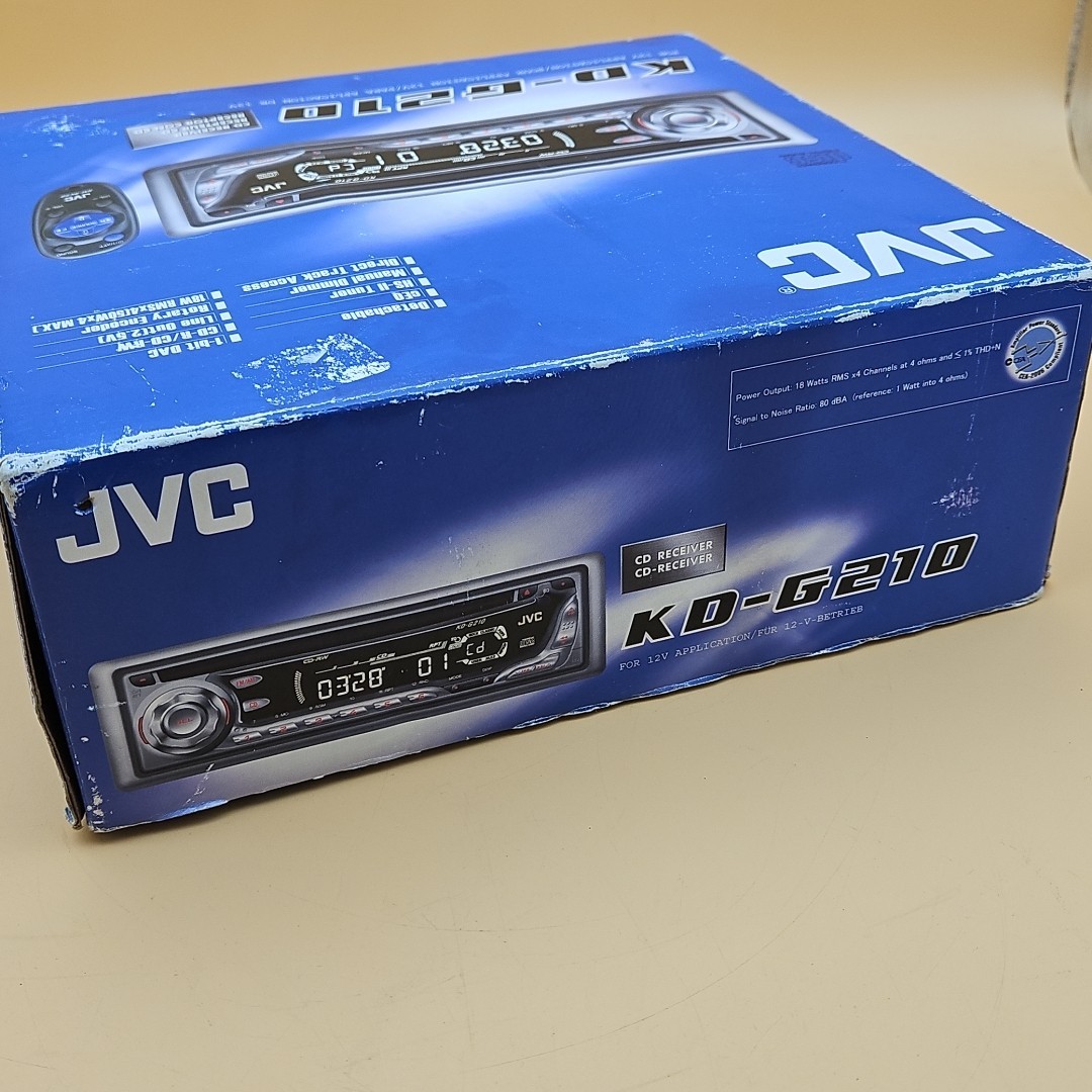 JVC KD-G210 CD Player Radio In Dash Receiver Automotive Vehicle Audio Brand New
