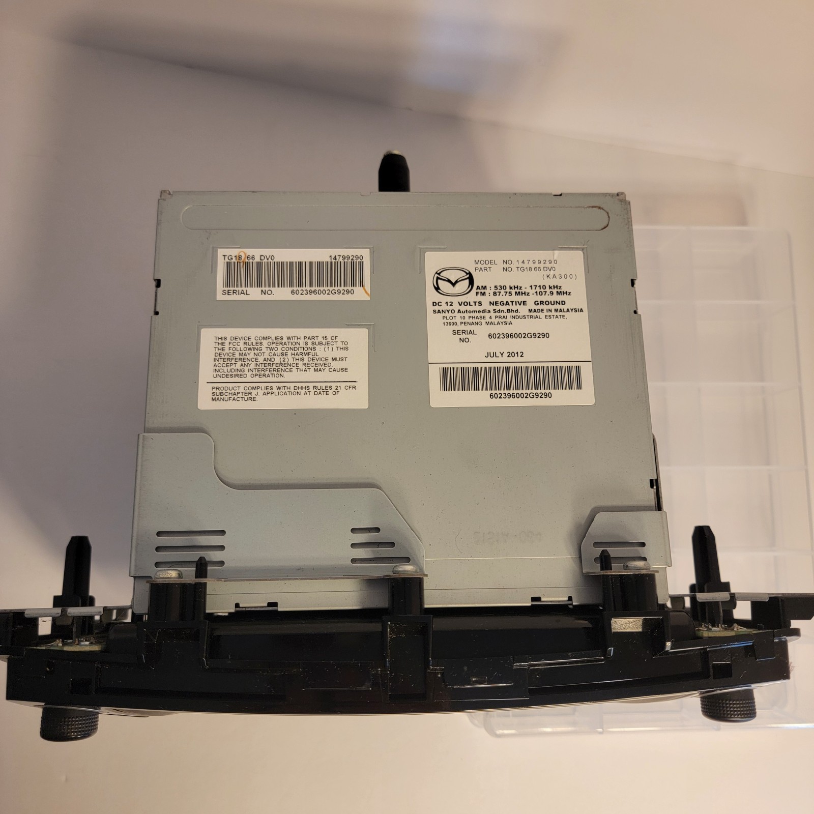 11 12 Mazda CX-9 AM FM CD Navigation Radio Receiver OEM TG18 66 DV0 / 14799290