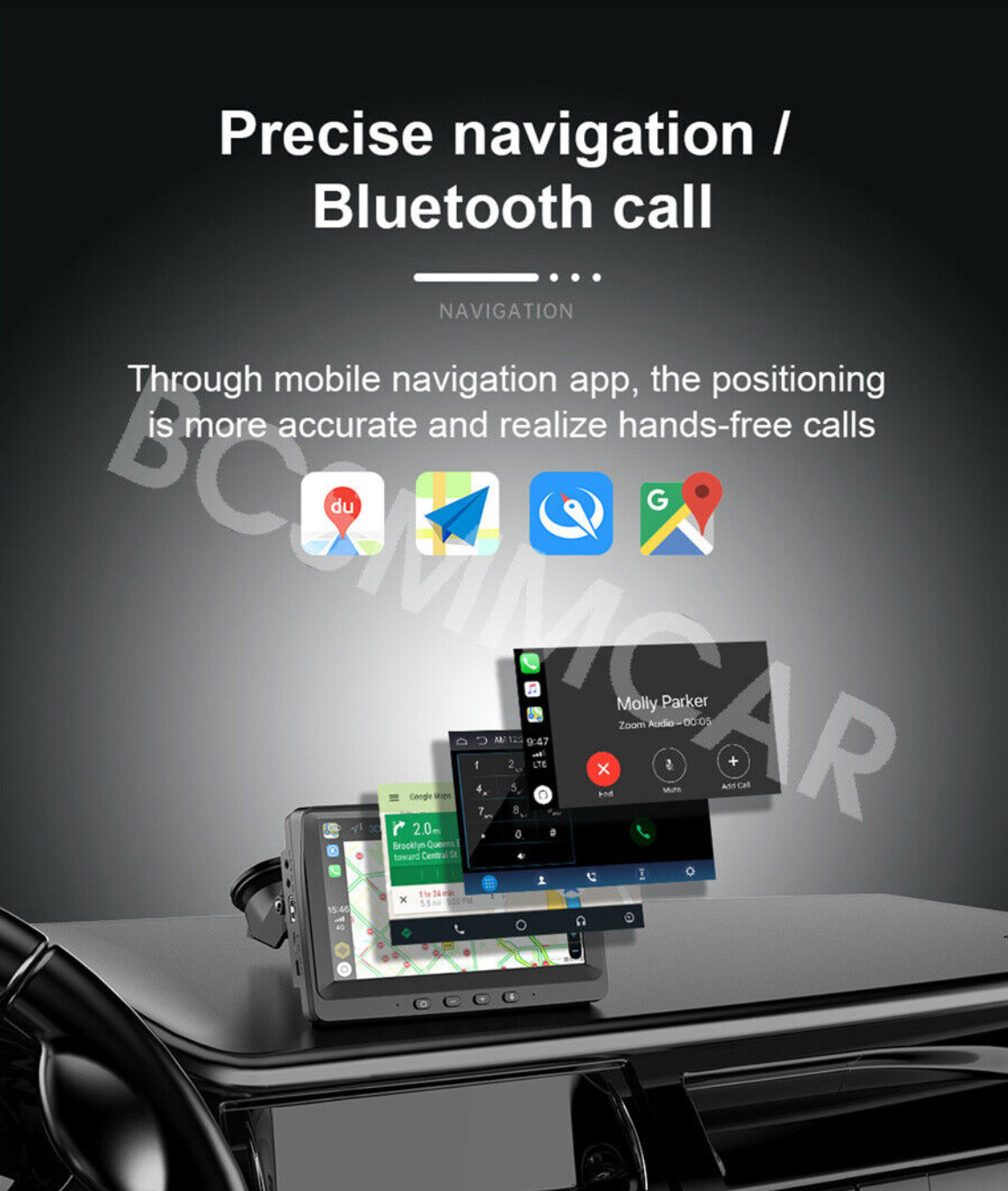 Car Stereo Touch Screen Radio Bluetooth FM Multimedia Player Audio For Carplay