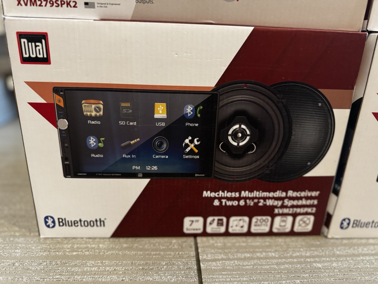 Dual XVM279SPK2 7″ Digital Multimedia Receiver (NO CD) Two 6.5″ 2-Way Speakers